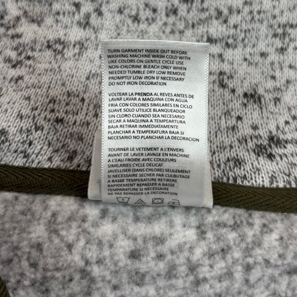 NHL Women's Chicago Blackhawks Button Turtle Neck Sweater in Heather Gray Size M - Picture 9 of 9